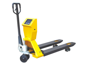 গুণ  Warehousing Mobile Pallet Truck With Scale High Strength Frame 1150mm​ Fork Length কারখানা