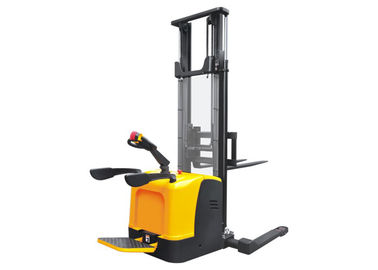 গুণ  Rider Straddle Electric Pallet Stacker 2.5 - 5.6 Meters Lifting Height Multi Function কারখানা